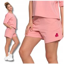 Szorty Damskie Luźne KRÓTKIE SPODENKI z Wysokim Stanem Stylowe MORAJ XL