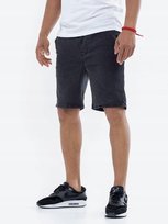 Szorty Krótkie Spodenki Jeansowe Męskie Sprane Czarne Modne Jigga Wear M Jigga Wear