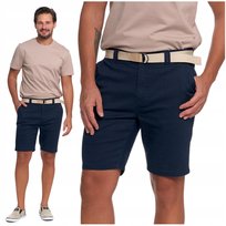 Szorty Męskie Krótkie Spodenki na Lato z Paskiem Eleganckie Modne MORAJ 3XL