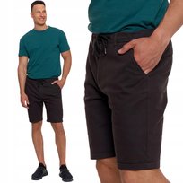 Szorty Męskie Spodenki Z Kieszeniami Gumka W Pasie Z Troczkiem Moraj L Graphite