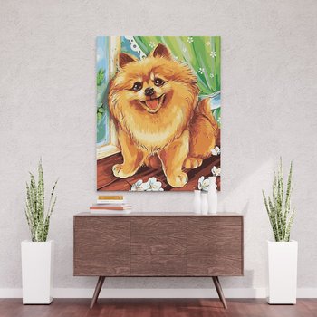 Szpic miniaturowy, pomeranian - Malowanie po numerach 50 X 40 cm - ArtOnly