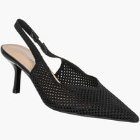 Szpilki Damskie Slingback Ażurowe Czółenka Eleganckie Na Szpilce Czarne 38 Inna marka