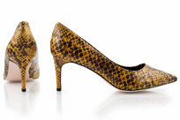 Szpilki Find wzór skóra węża-38