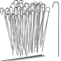 SZPILKI METALOWE OCYNK DO AGROWŁÓKNINY AGROTKANINY KOTWY KOŁKI 25cm 100szt. JohnGreen