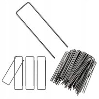 Szpilki Metalowe U do Agrowłókniny Agrotkaniny Geowłókniny 3 x 15 cm 100szt