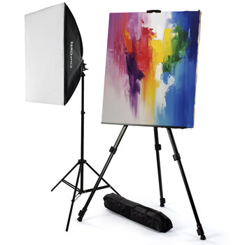 Sztaluga Malarska 180cm + Lampa Softbox 40x60 125W - Inna marka
