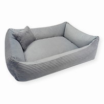 Sztruksowe legowisko dla kota MOLLY, 60x40 cm, Szary