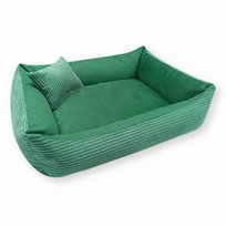 Sztruksowe legowisko dla kota MOLLY, 60x40 cm, Zieleń