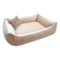 Sztruksowe legowisko dla psa MOLLY, 80x60 cm, Beż - 4L Textil