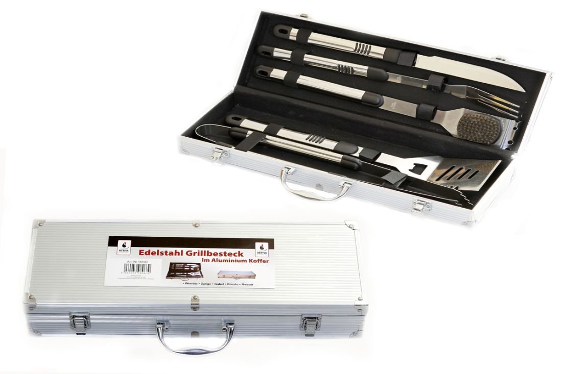 Sztućce w walizce ACTIVA Inox, 5 elementów