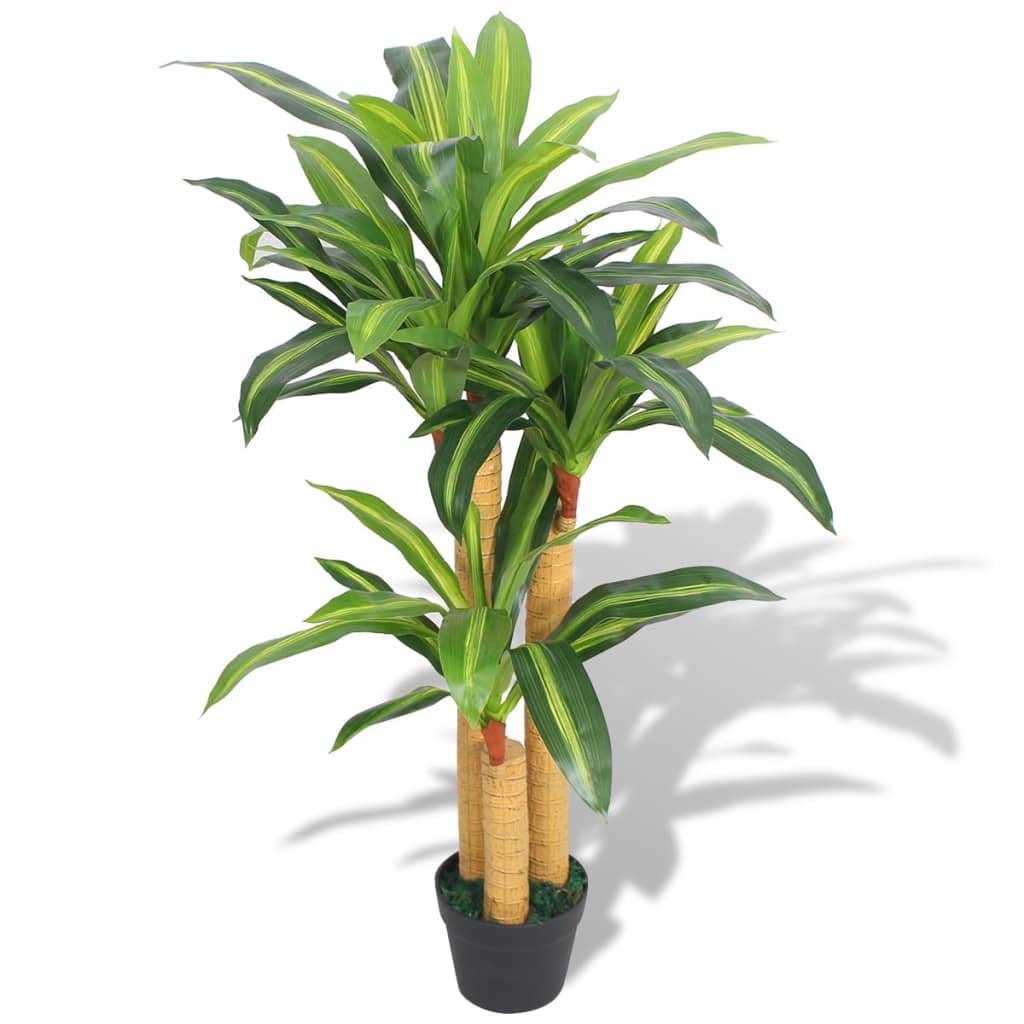 Sztuczna dracena z doniczką, zielona, 100 cm