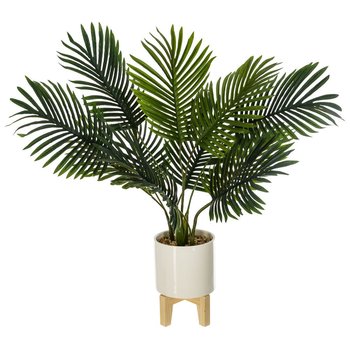 Sztuczna palma w donicy ATMOPSHERA, zielona, 72x60 cm - Atmosphera