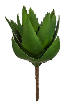 sztuczna roślina Aloe Vera 14 x 25 cm zielona/brązowa - TWM
