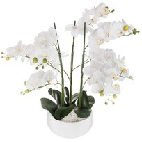 Sztuczna roślina ATMOSPHERA Orchidee, biała, 65 cm