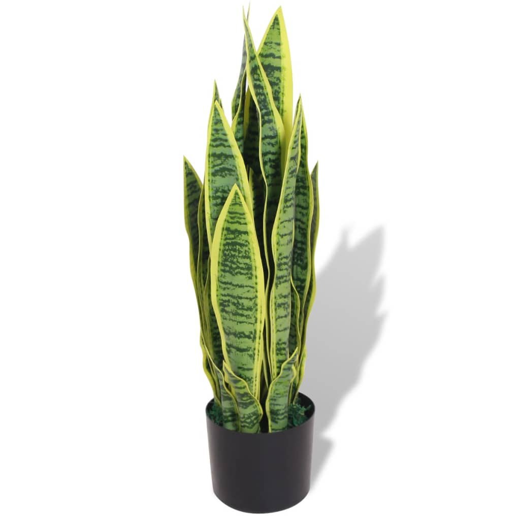 Sztuczna sansewieria z doniczką, zielona, 65 cm