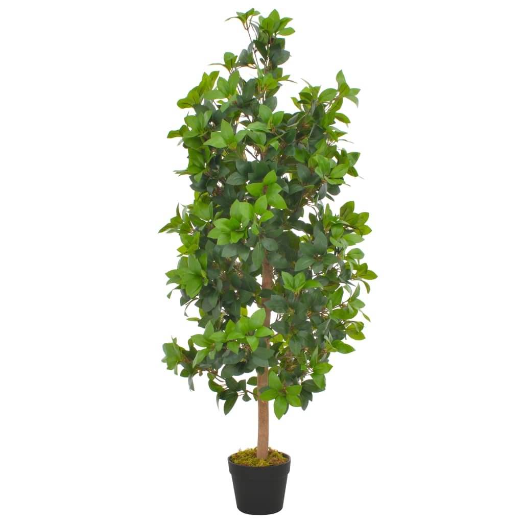 Sztuczne drzewko laurowe z doniczką VIDAXL, zielone, 120 cm