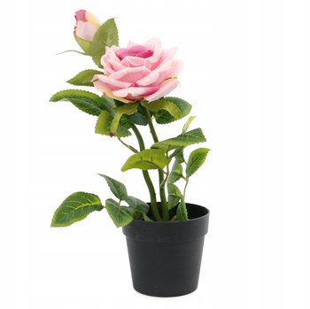 Sztuczne Kwiaty W Doniczce Róża 28Cm Różne Kolory - Midex