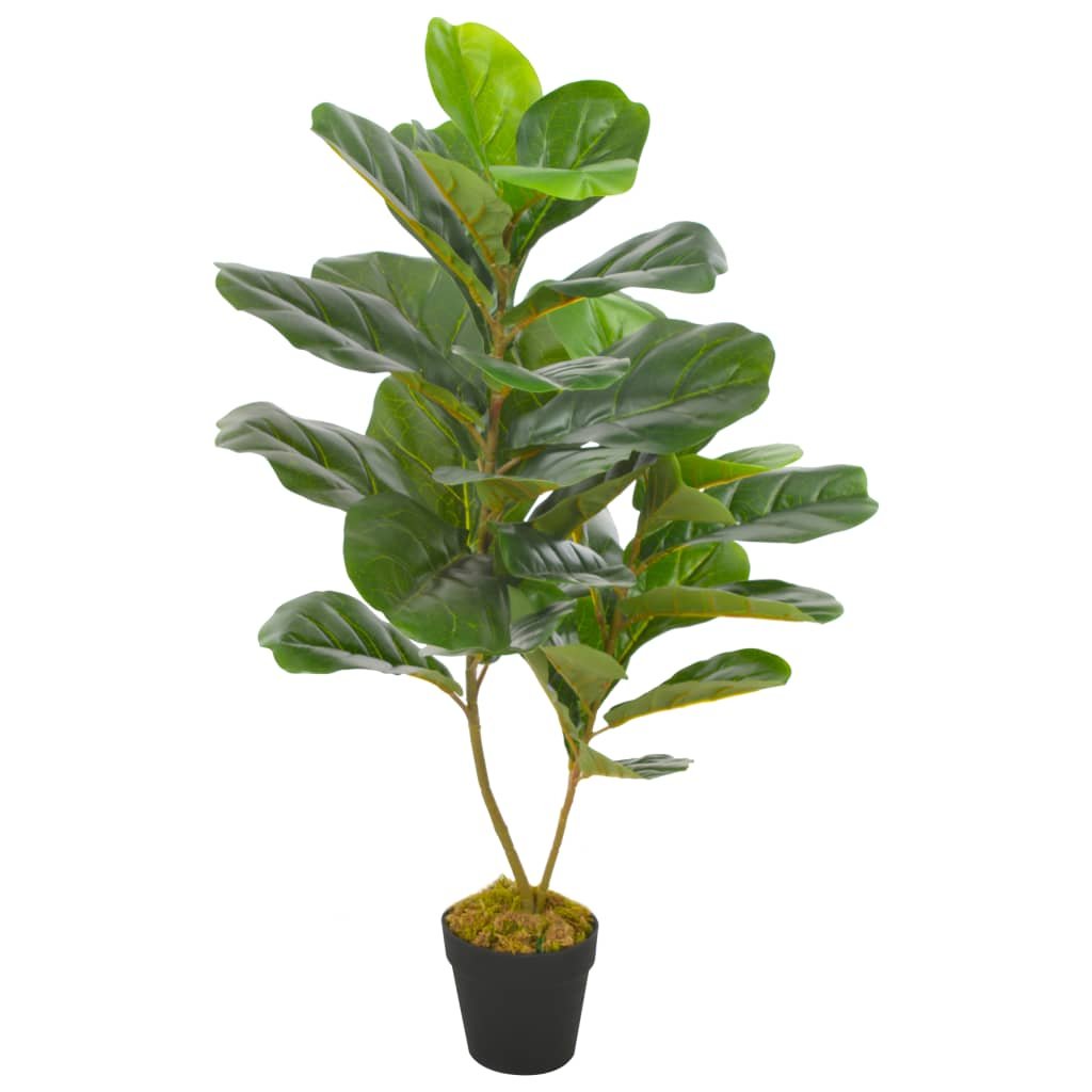 Sztuczny Figowiec dębolistny vidaXL, 90 cm
