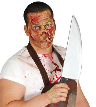 Sztuczny Nóż Halloween Przebranie Zabójca Morderca - ABC