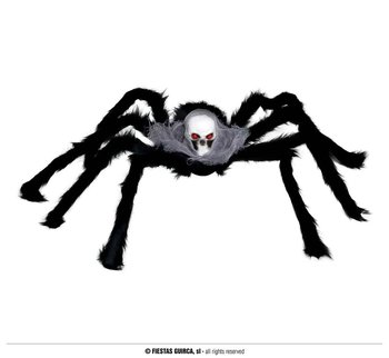 Sztuczny pająk czarny dekoracja na Halloween - ABC