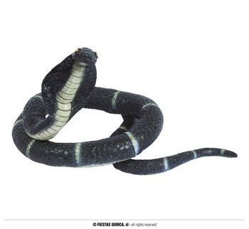 Sztuczny Wąż Lateksowy Kobra Czarna Halloween - ABC