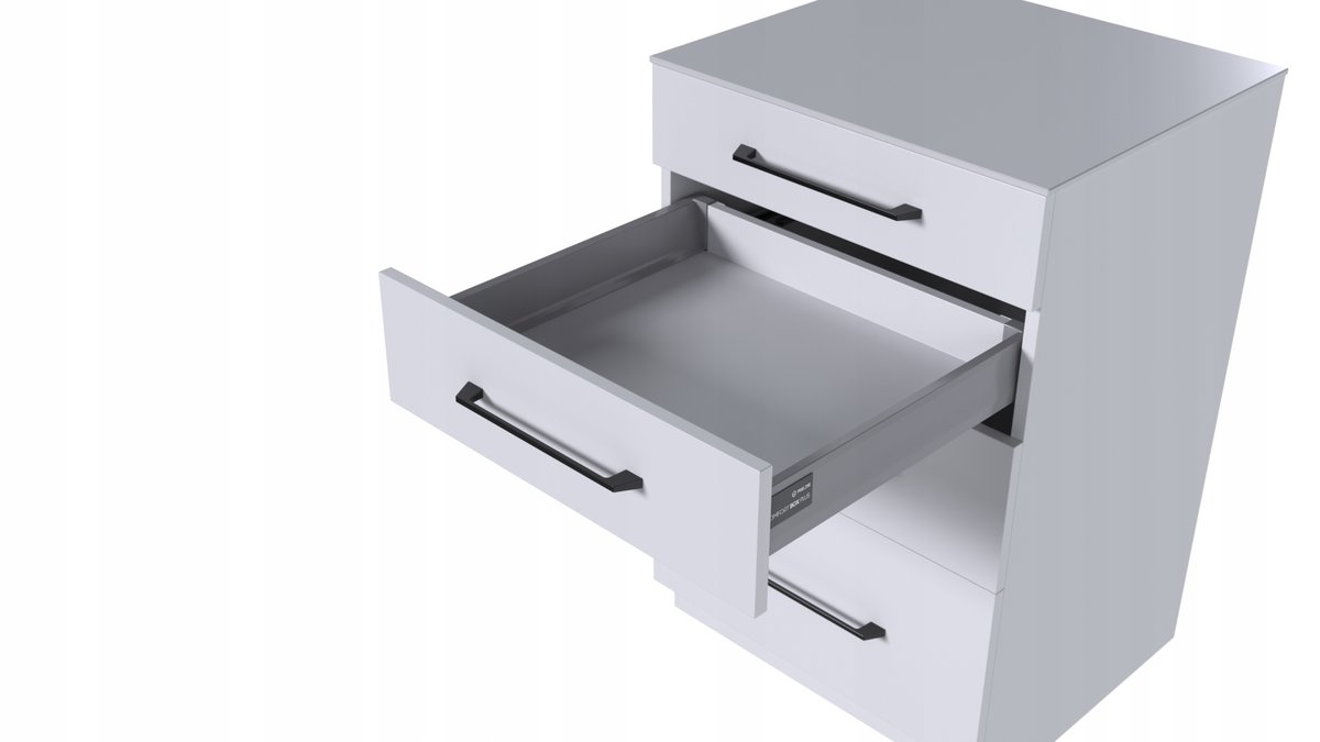 Szuflada Rejs Comfort Box Plus L350 H84 niska szara cichy domyk