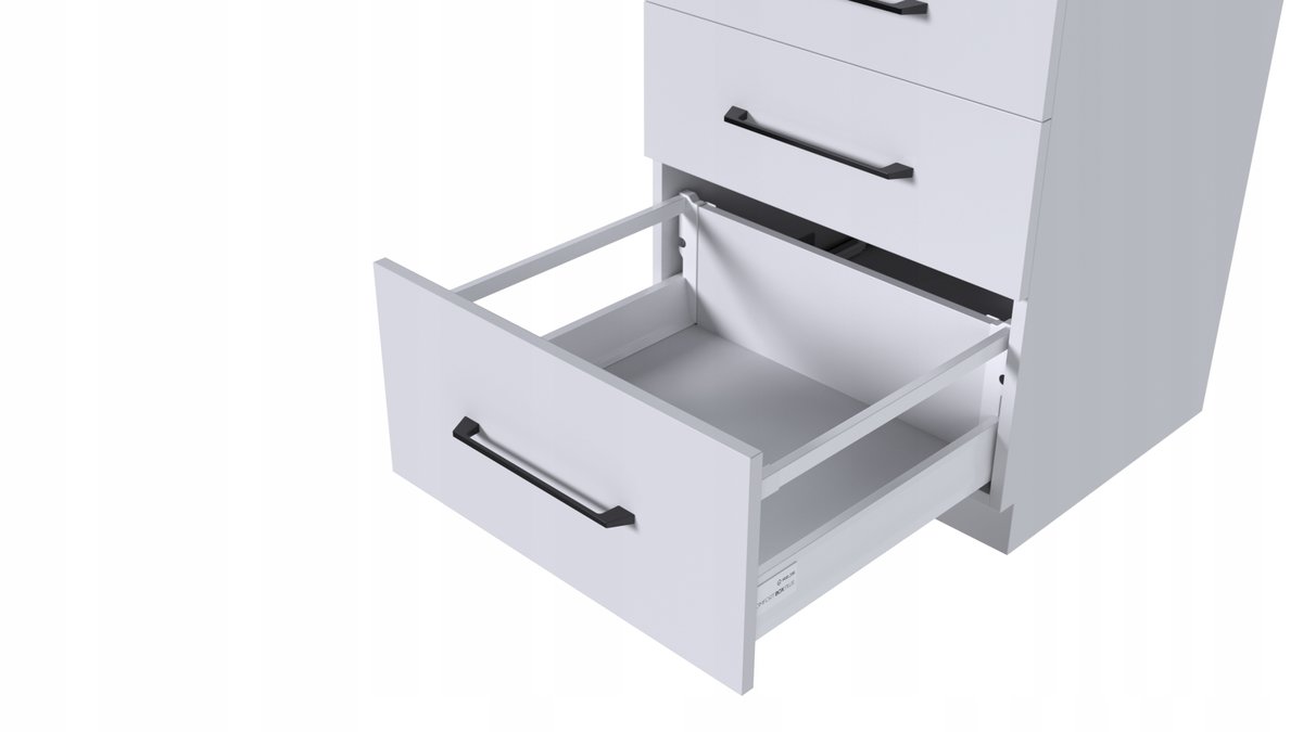 Szuflada Rejs Comfort Box Plus L450 H199 wysoka biała cichy domyk