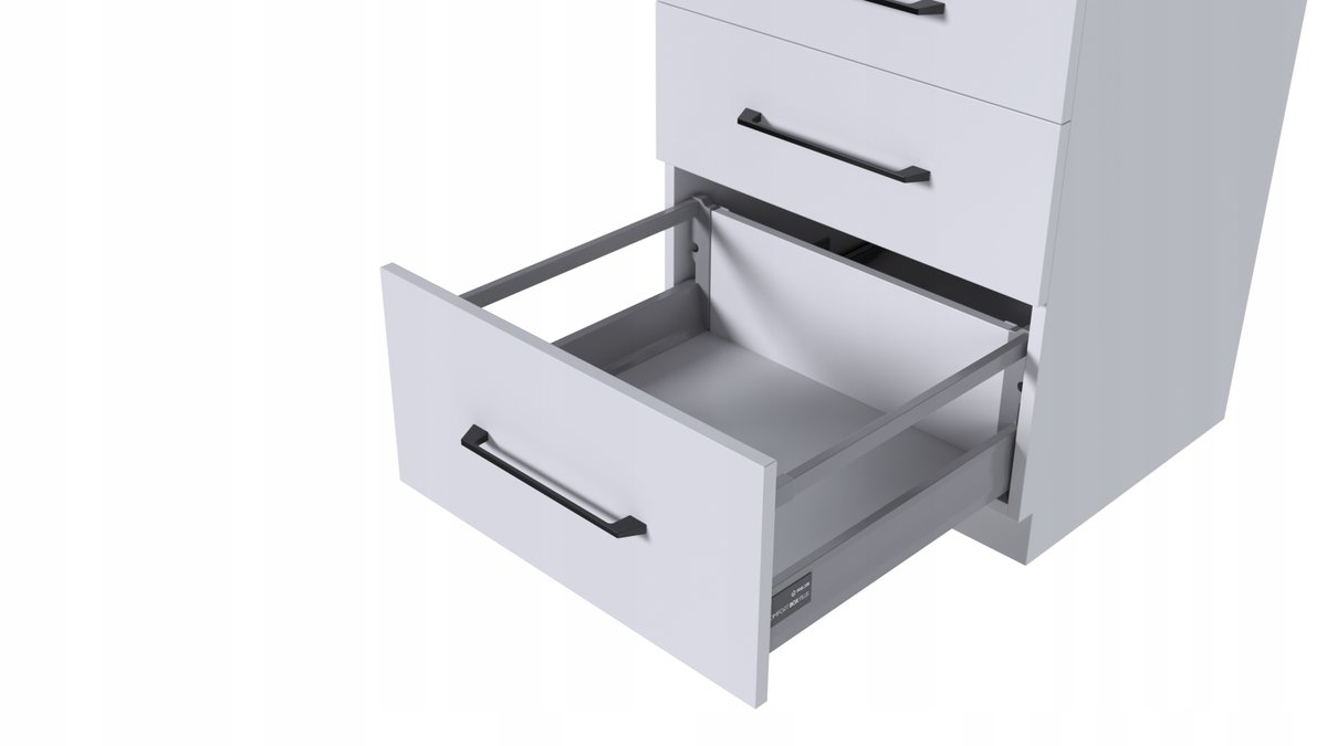 Szuflada Rejs Comfort Box Plus L450 H199 wysoka szara cichy domyk