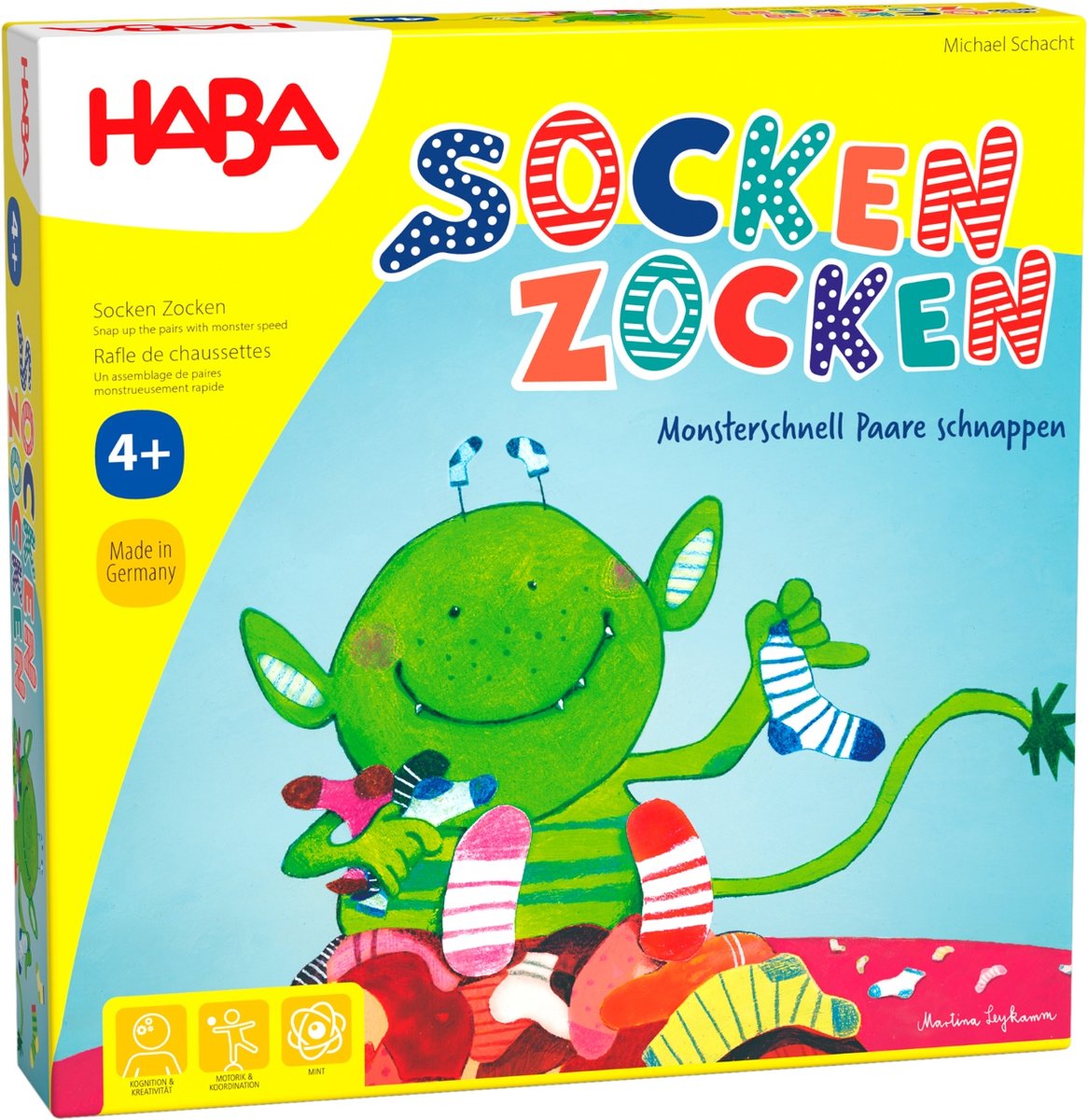 Szukanie skarpetek, gra, Haba, gra planszowa