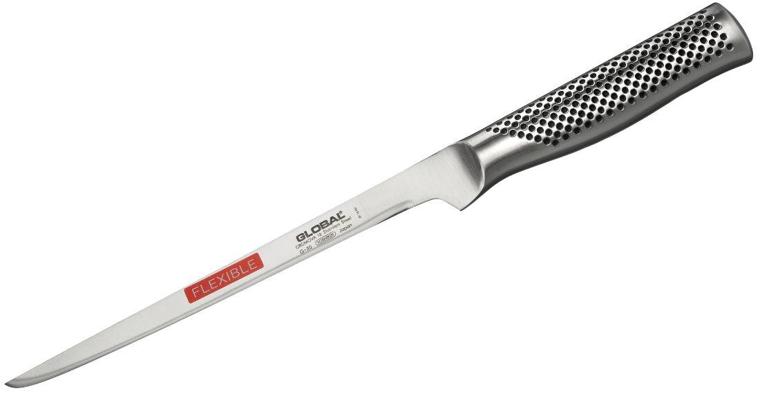 Szwedzki nóż do filetowania, elastyczny G-30 Global, 21 cm