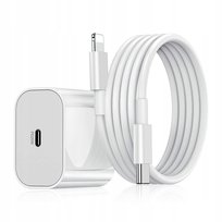 SZYBKA ŁADOWARKA DO IPHONE KOSTKA 25W + KABEL 1M / USB-C DO IPHONE LIGHTING Apple