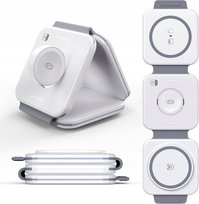 Szybka Ładowarka Indukcyjna Bezprzewodowa Składana 3w1 USB-C Goobay