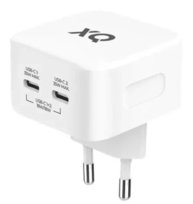 Szybka Ładowarka Sieciowa 35W 2X USB-C GaN Freenet Basics Biała Kostka