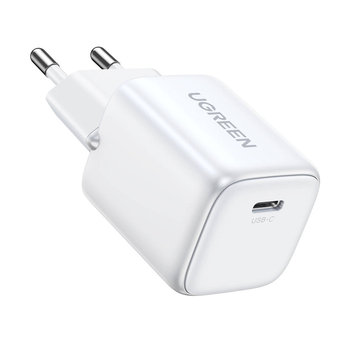 Szybka ładowarka sieciowa GaN USB C 30W PD Ugreen Nexode Mini - biała - uGreen