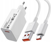 Szybka Ładowarka Sieciowa Xiaomi 33W MDY-11-EZ + Kabel USB-C