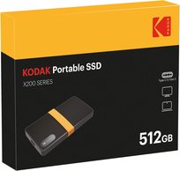 Szybki Dysk Zewnętrzny 2,5 KODAK X200 512GB SSD USB-C 3.1 Mały Lekki 38g