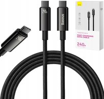 Szybki Kabel USB-C BASEUS 3m PD 240W Duża Moc Ładowarki Szybkiego Ładowania Baseus