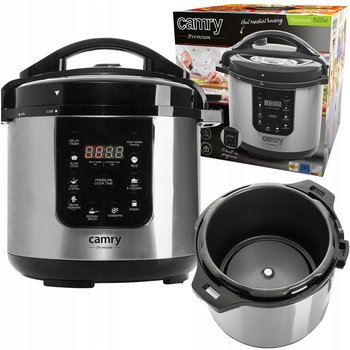 Szybkowar Elektryczny Multiwar Garnek 6l Regulacja Temp 8xprogram Timer - Camry