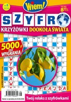 Szyfrokrzyżówki Dookoła Świata Wydawnictwo Bauer Sp z o.o. S.k.