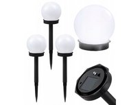 Szykowna Lampa Solarna W Kształcie Kuli 3 Sztuki