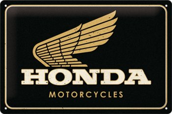 Szyld 20X30cm Honda Logo Gold - Nostalgic-Art Merchandising Gmb