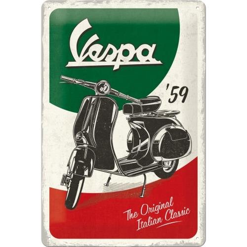 Szyld Nostalgic Art Tablica Vespa The Italian Classic 20x30 cm