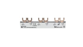 Szyna łączeniowa 2P 63A 10mm2 widełkowa (6 mod.) EVG-2PHAS/6MODUL 215642 - Eaton