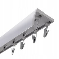 SZYNA SUFITOWA ALUMINIOWA POD. Z OSŁONĄ 170cm SLIM