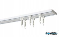 SZYNA SUFITOWA PODWÓJNA 310 cm z agrafkami SLIM