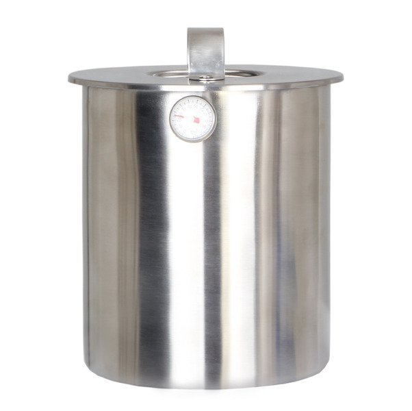 Szynkowar z termometrem KAMILLE, srebrny, 2,5 l