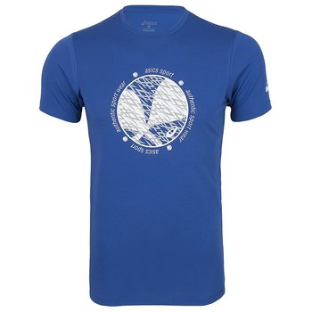 T-Shirt Asics Koszulka Sportowa Męska Granatowa Lekka Wygodna Z Krótkim Rękawem S - Asics