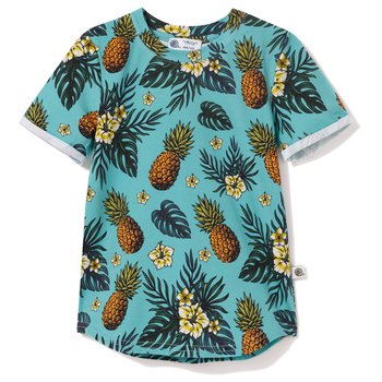 T-shirt bawełniany Ananasy 140/146 - TuSzyte