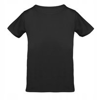 T-shirt Bawełniany Chłopięcy Gładki Czarny na WF Młodzieżowy MORAJ 140-146 Moraj