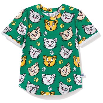 T-shirt bawełniany Crazy Cats 116/122 - TuSzyte